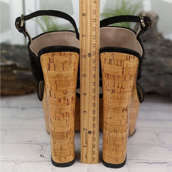 Zara Platform Cork Heels - Picture 5 of 11